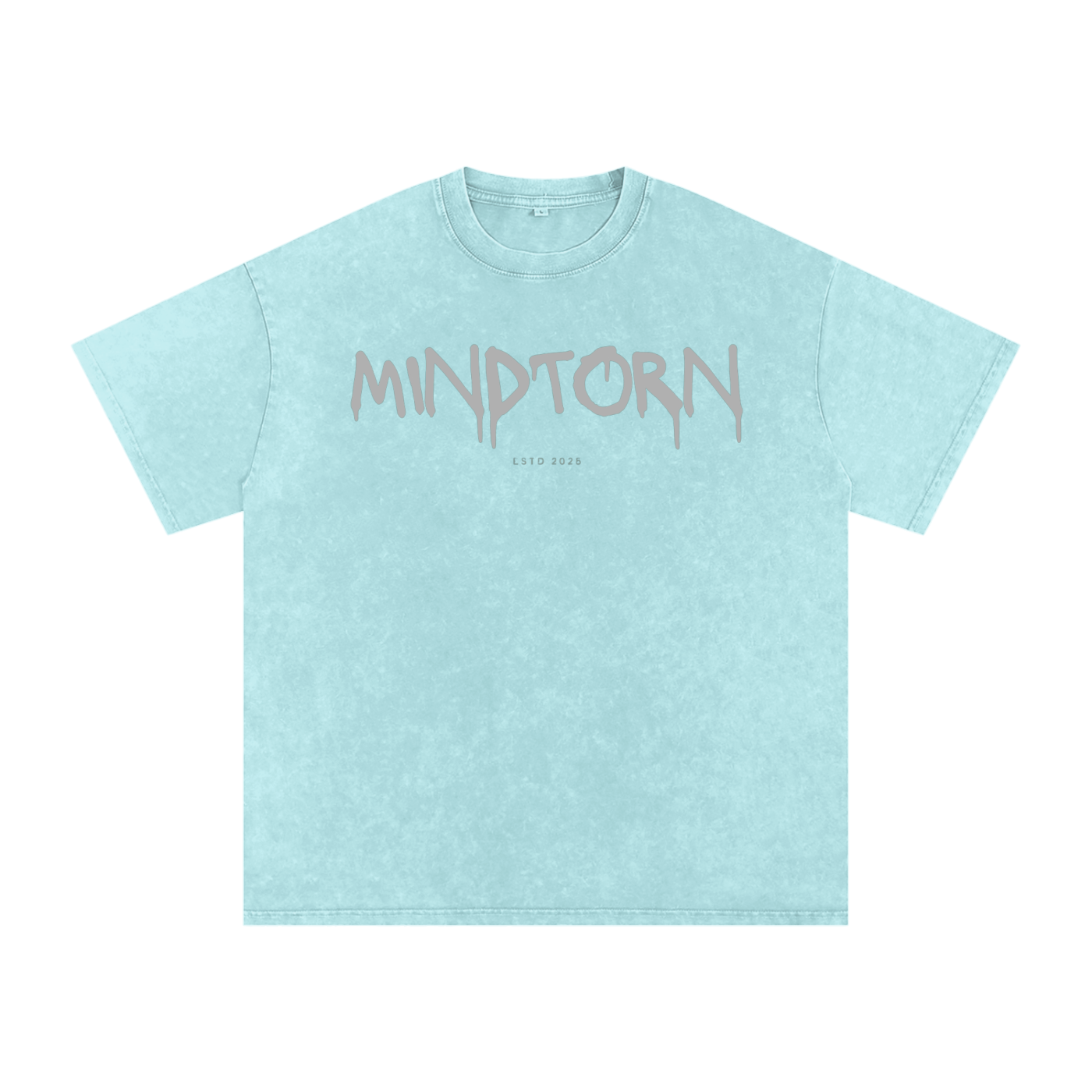 Acid Washed Mind Torn Oversize T-Shirt
