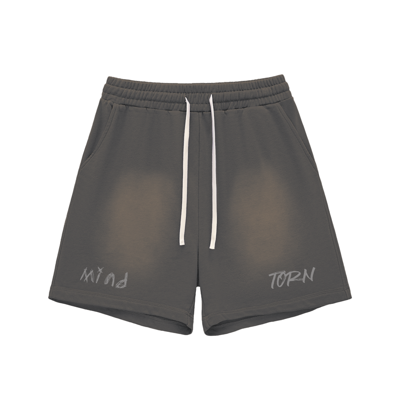 Sun Fade Raw Edge MindTorn Cotton Shorts