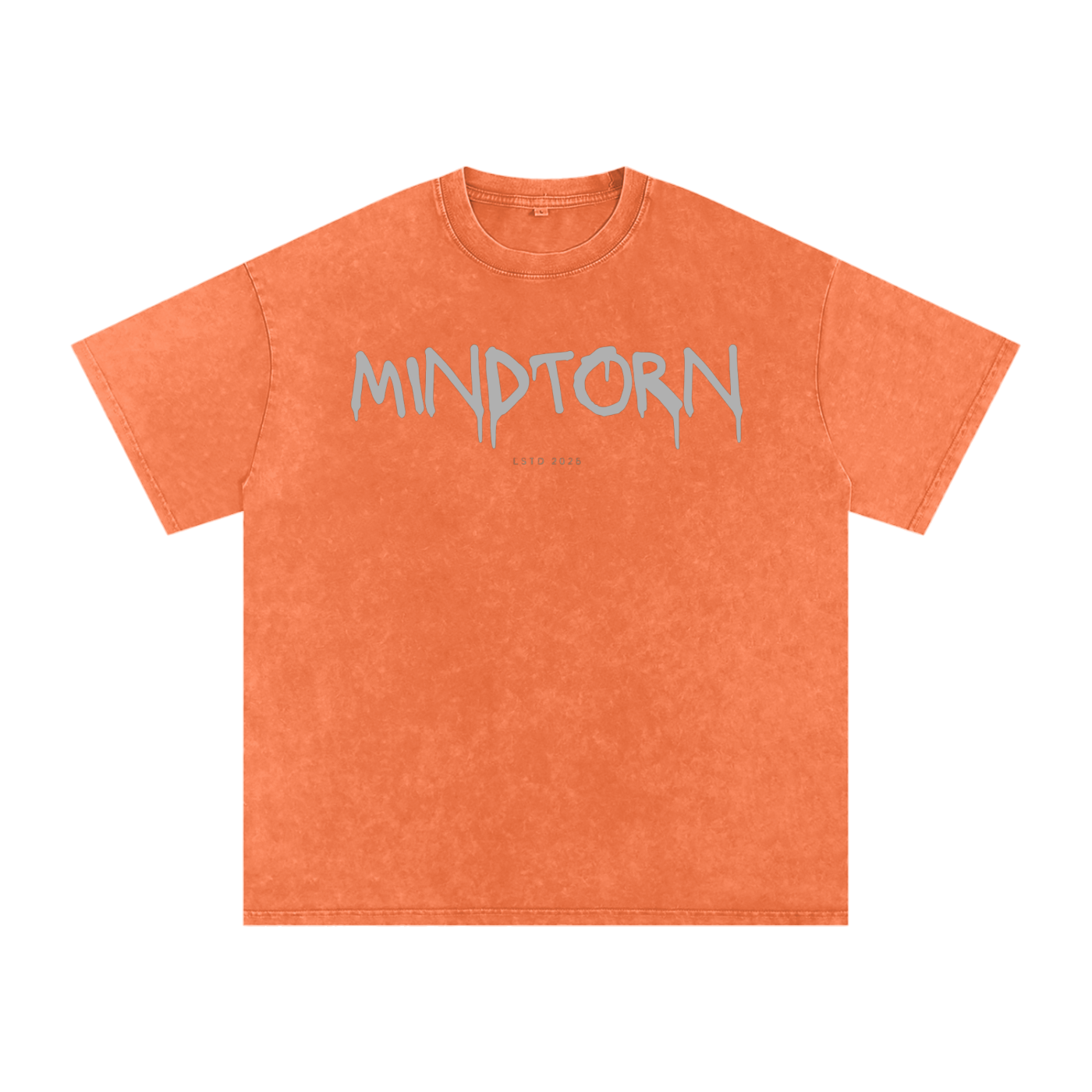 Acid Washed Mind Torn Oversize T-Shirt