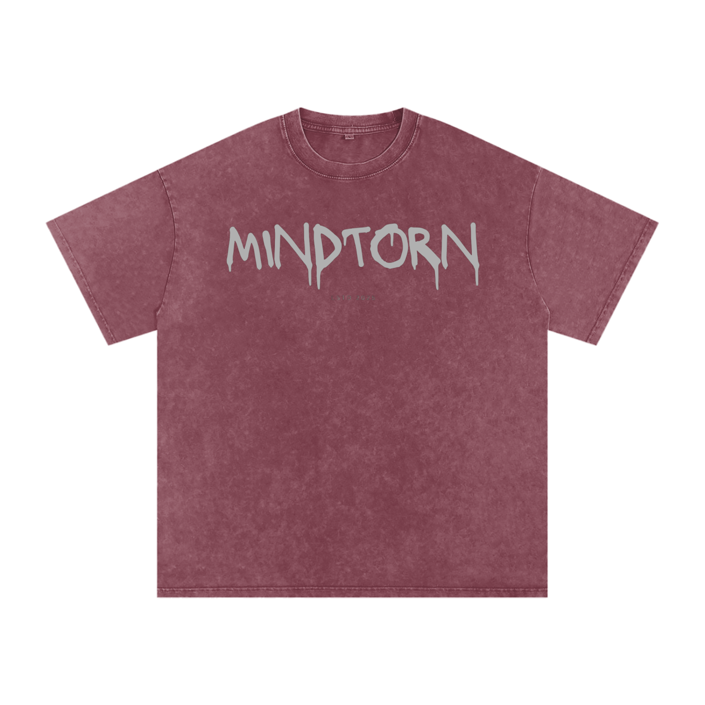 Acid Washed Mind Torn Oversize T-Shirt