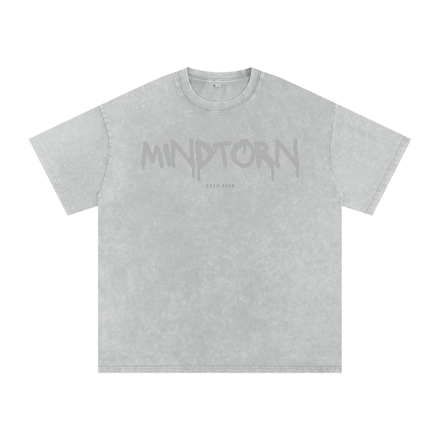 Acid Washed Mind Torn Oversize T-Shirt