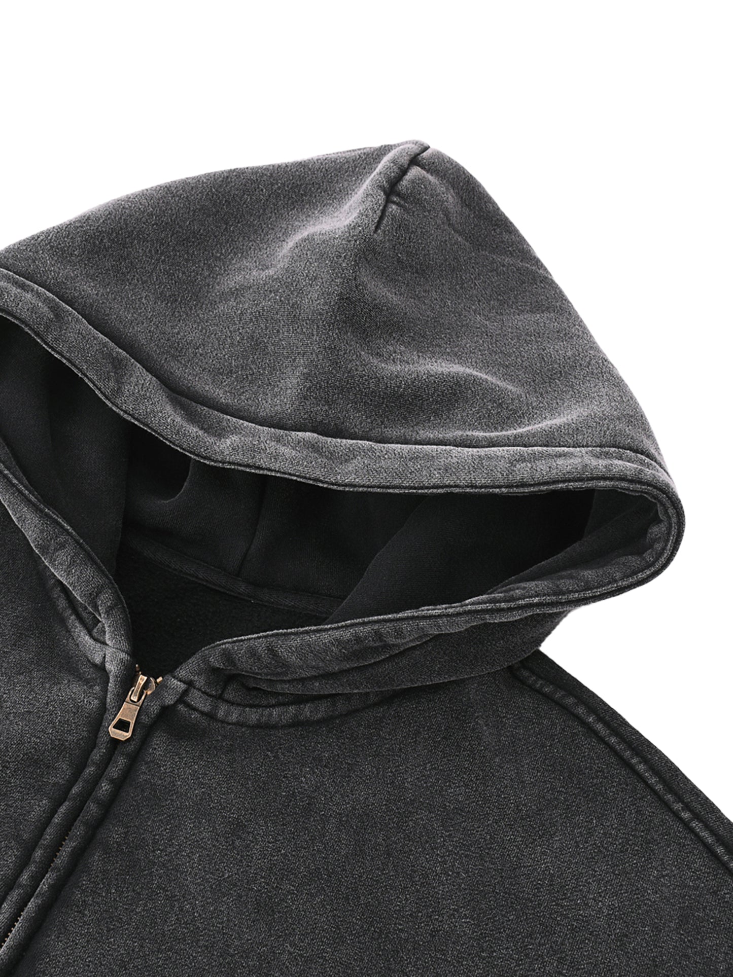 Zip-Through MindTorn Boxy Fleece Hoodie