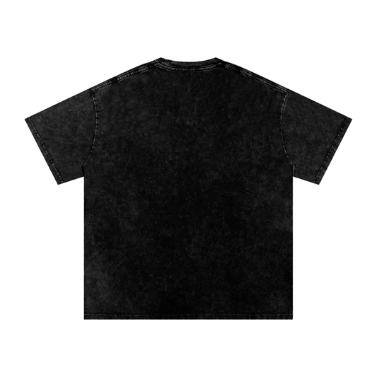 Acid Washed Mind Torn Oversize T-Shirt