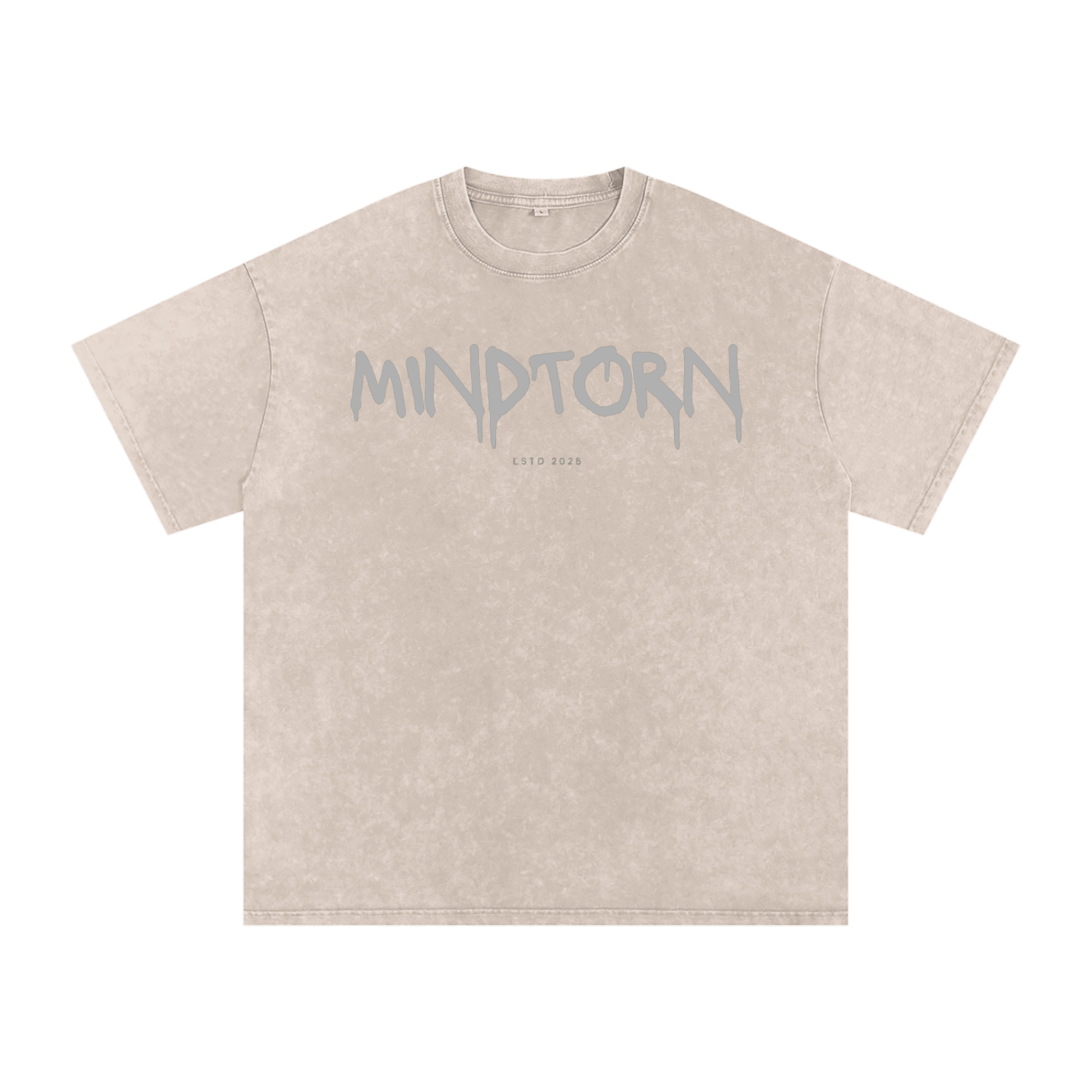 Acid Washed Mind Torn Oversize T-Shirt