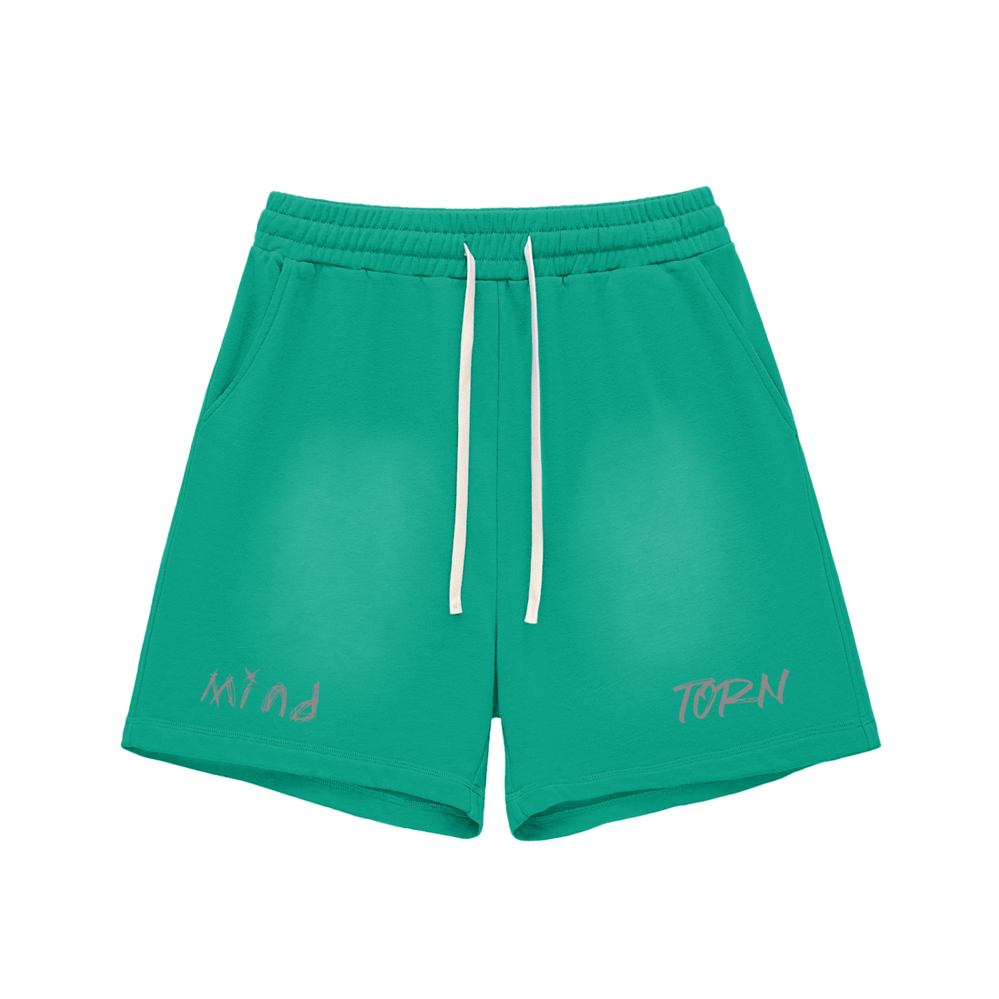 Sun Fade Raw Edge MindTorn Cotton Shorts