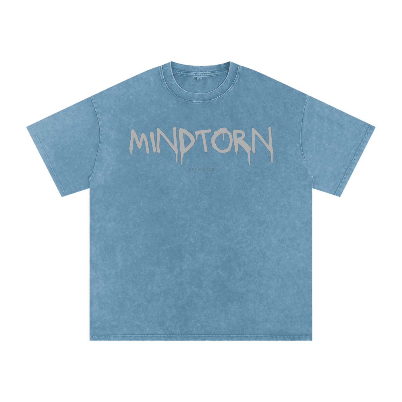 Acid Washed Mind Torn Oversize T-Shirt