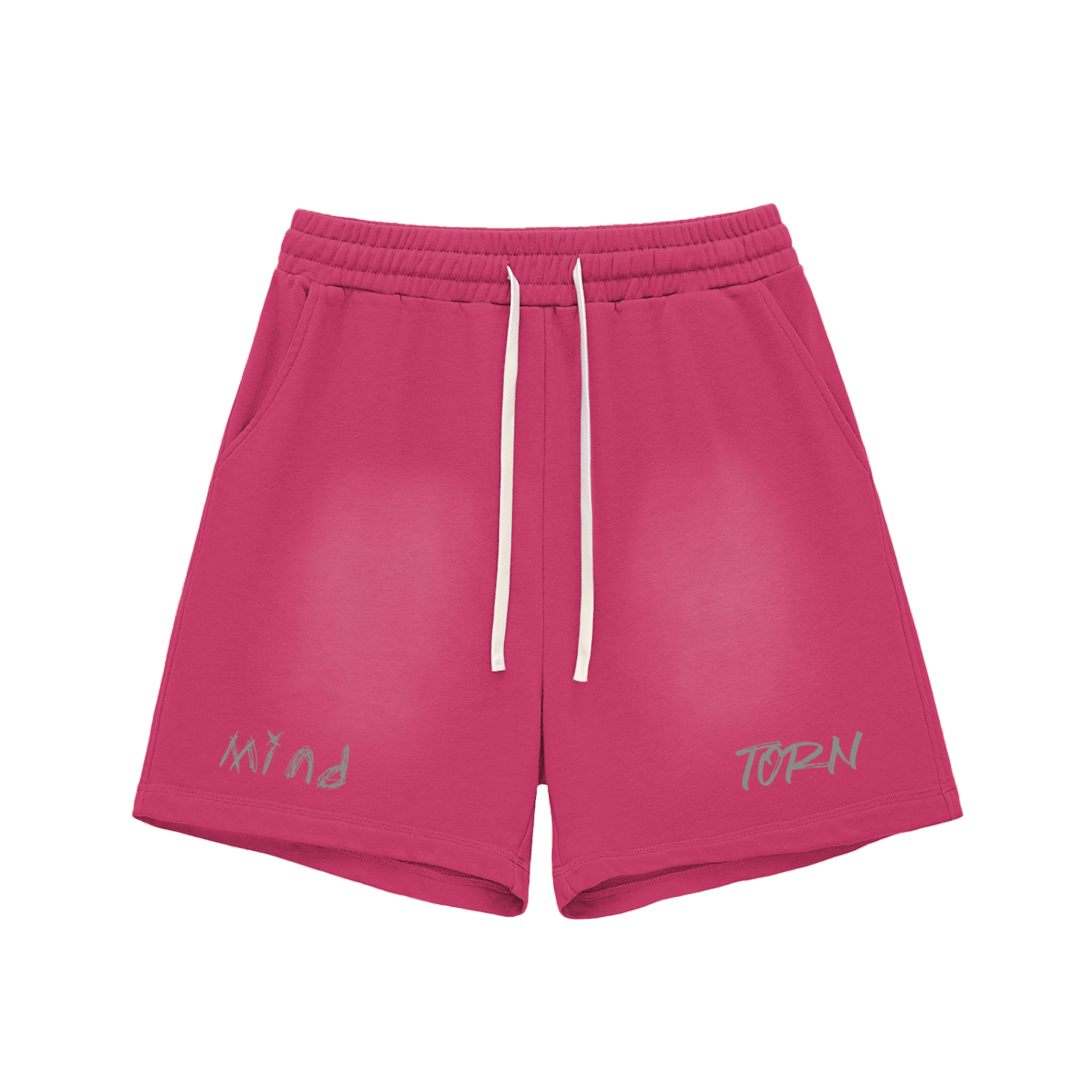 Sun Fade Raw Edge MindTorn Cotton Shorts