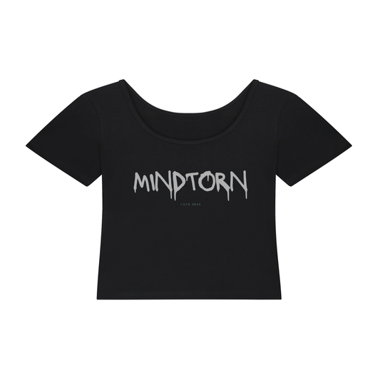 Essential Cotton Mind Torn Bodycon Crop Top