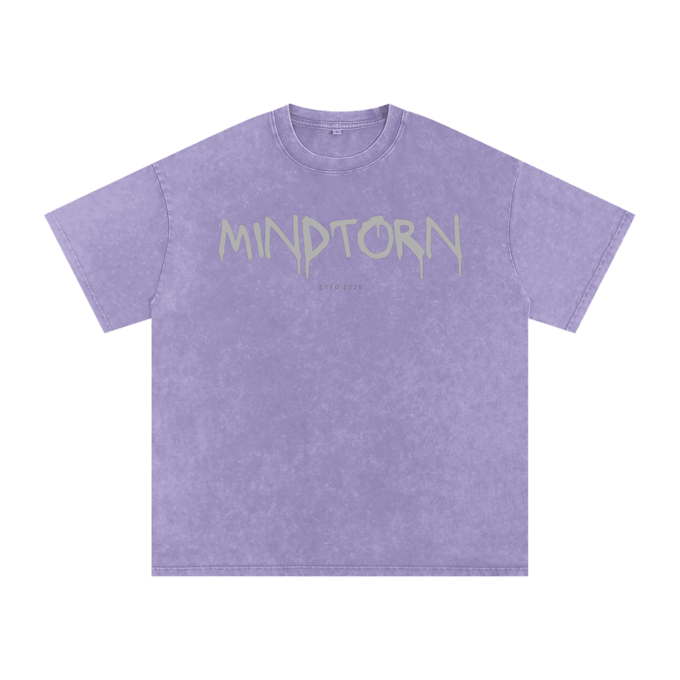 Acid Washed Mind Torn Oversize T-Shirt