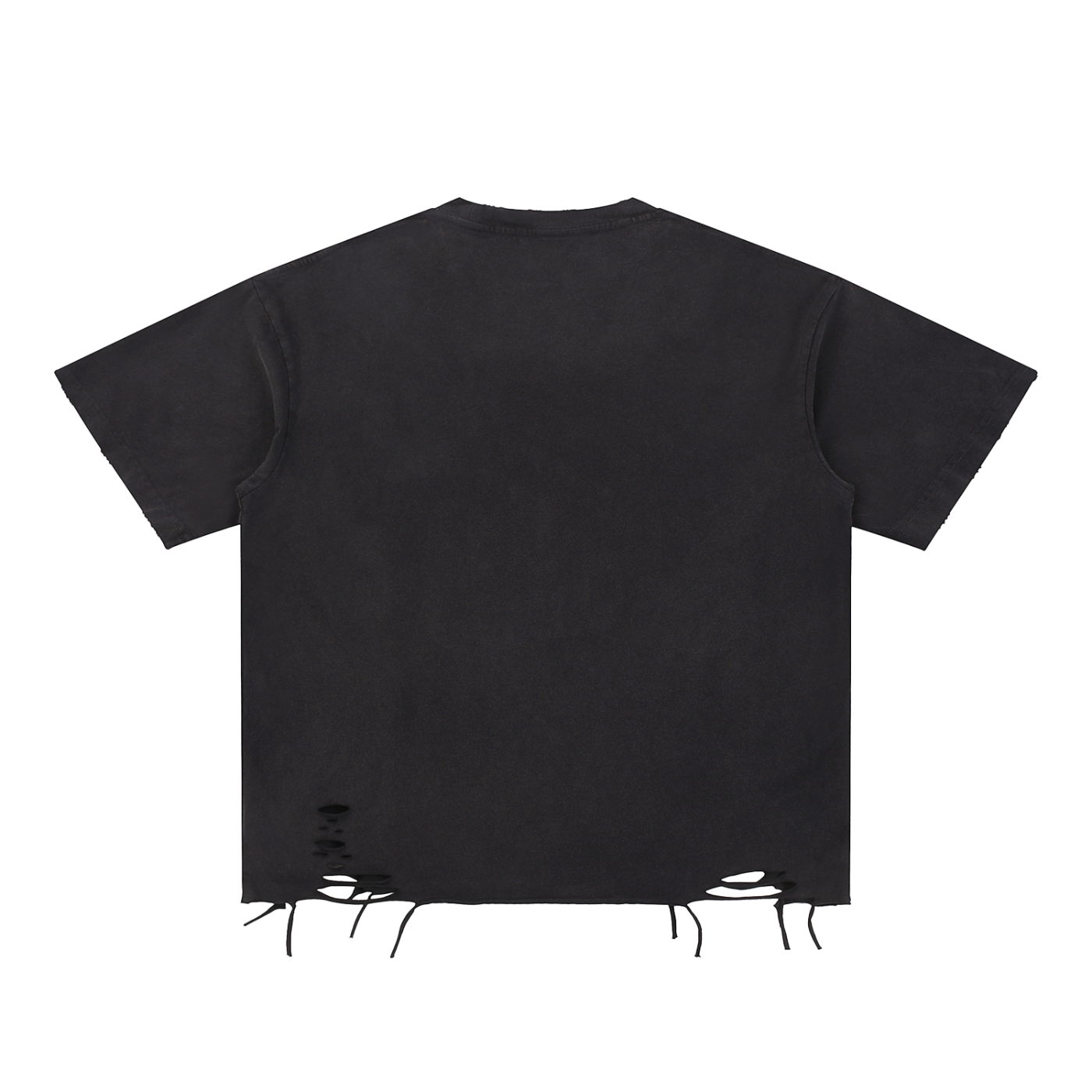 Snow Washed Mind Torn Dandelion Raw-Hem T-Shirt