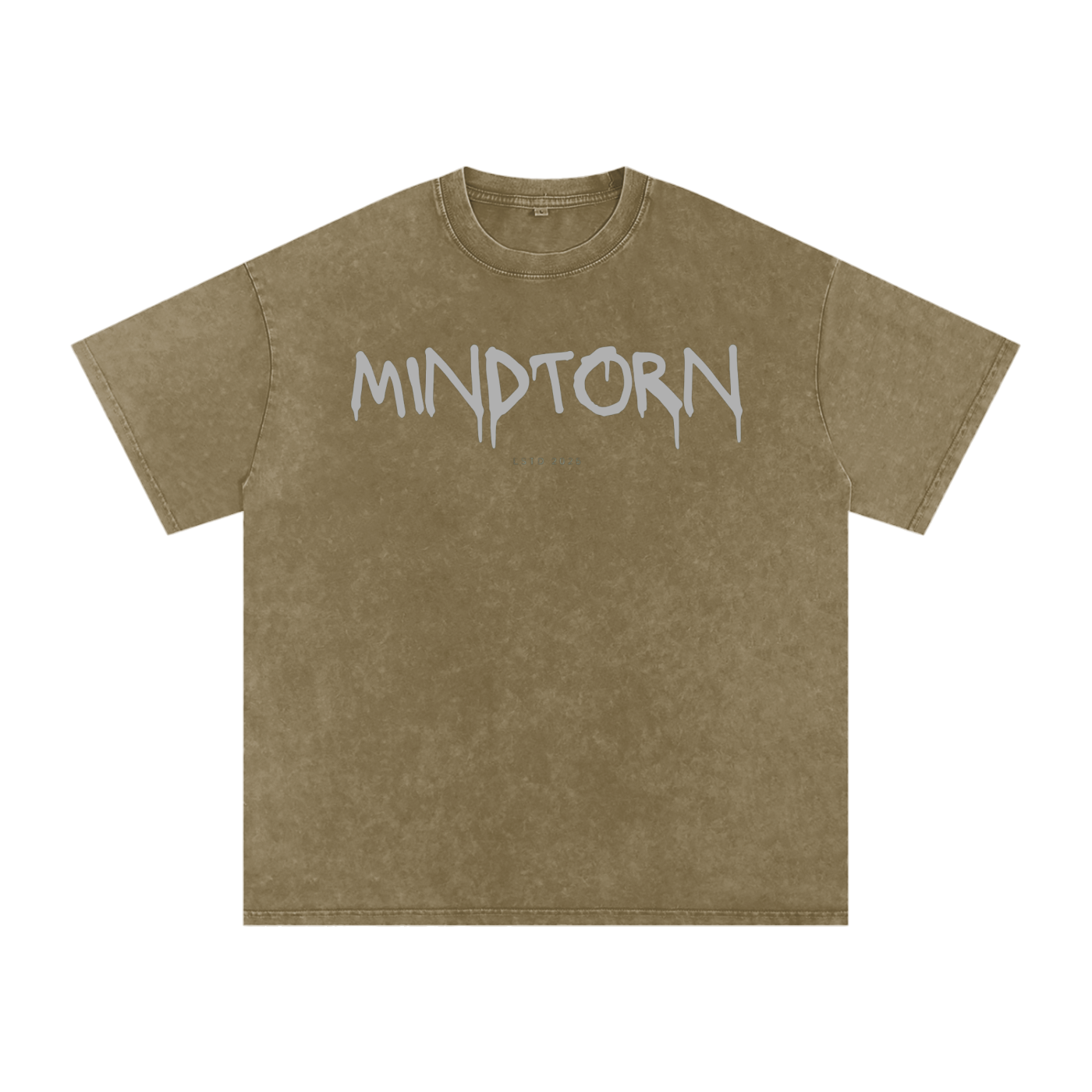 Acid Washed Mind Torn Oversize T-Shirt