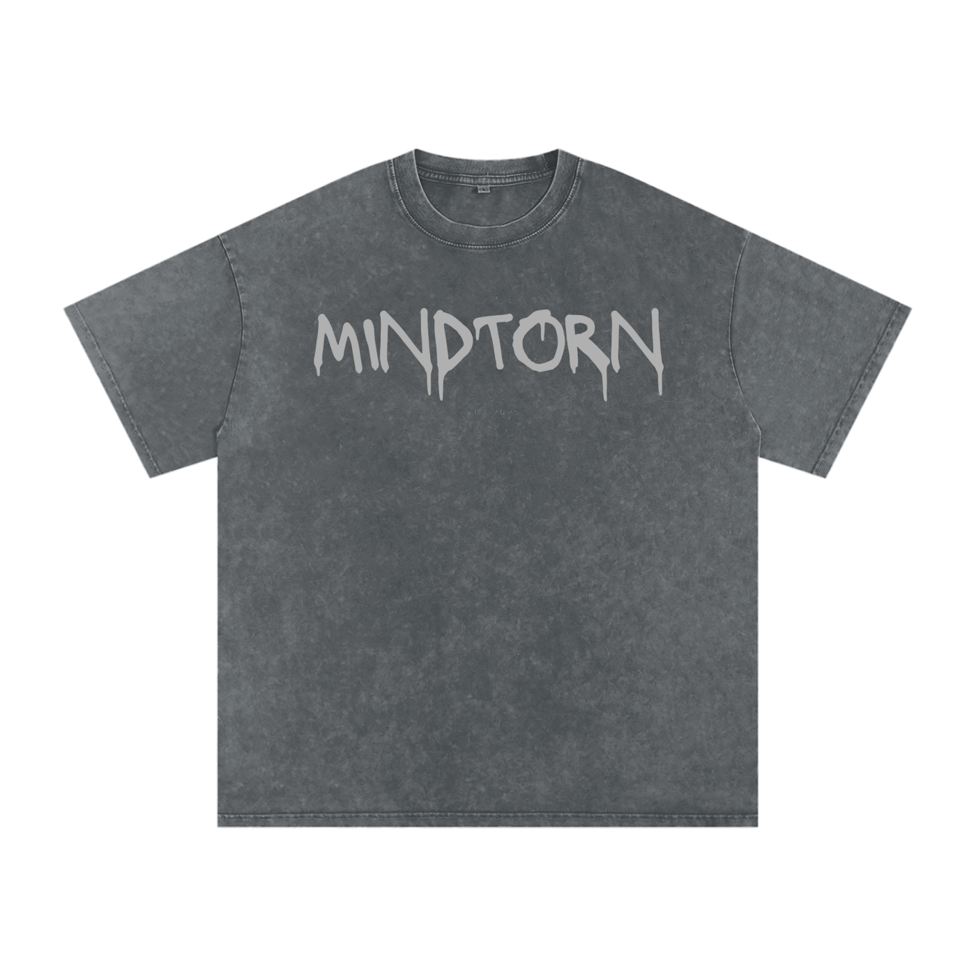 Acid Washed Mind Torn Oversize T-Shirt