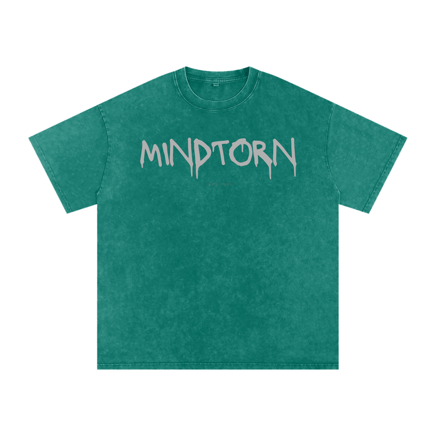 Acid Washed Mind Torn Oversize T-Shirt