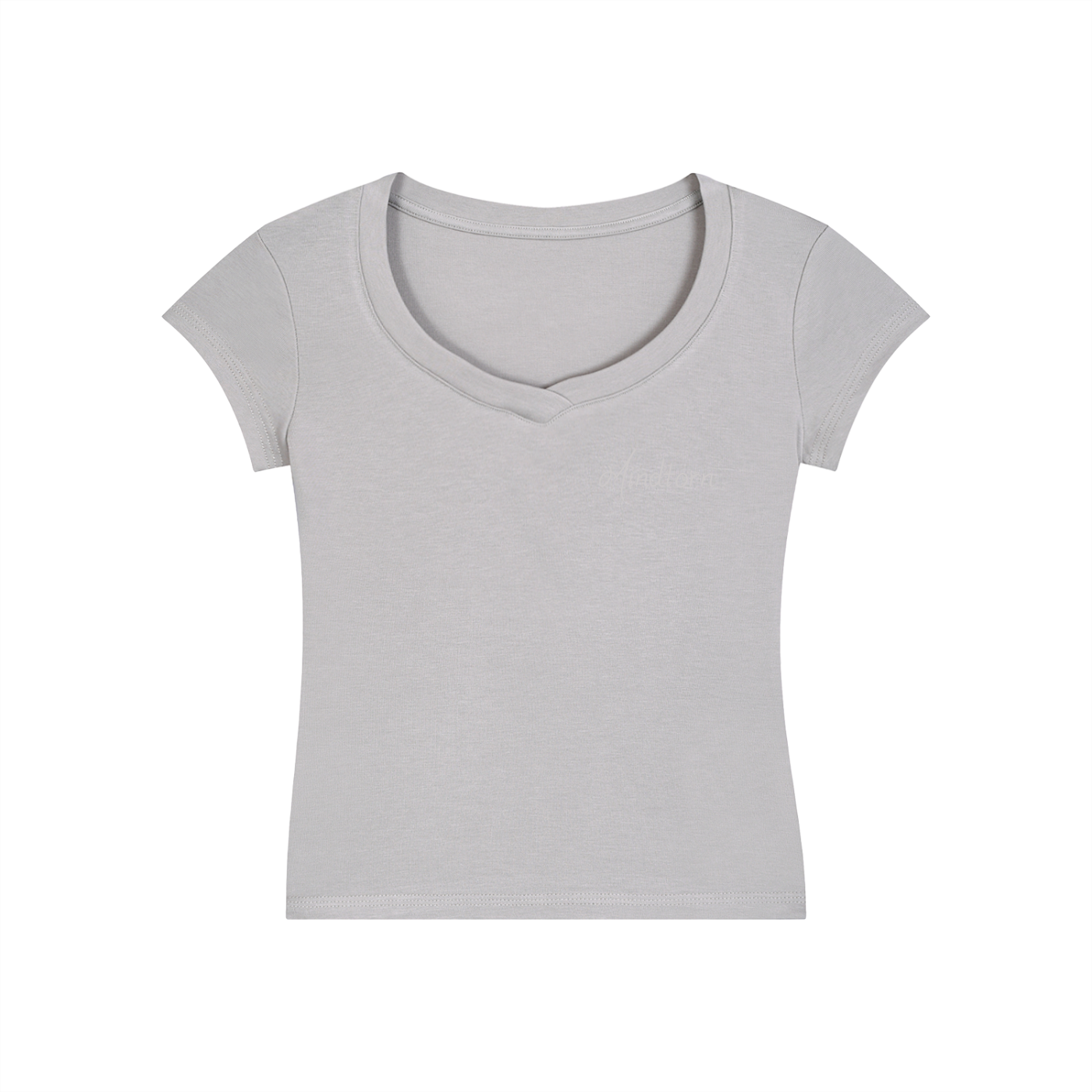 Essential Mind Torn V-Neck Bodycon T-Shirt